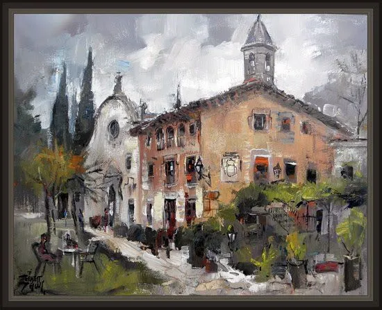  DESCALS-PINTURAS: ORIS-OSONA-BARCELONA-SANT GENIS-PAISAJES-PINTURA ...