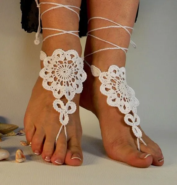 Sandalias A Crochet Para Dama | Cork Sandals