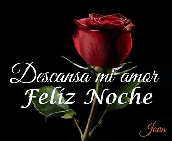 Descansa mi amor feliz noche | te amo | Pinterest | Amor and Te Amo