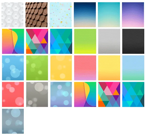 Descarga los 33 Wallpapers que Vienen en iOS 7 GM