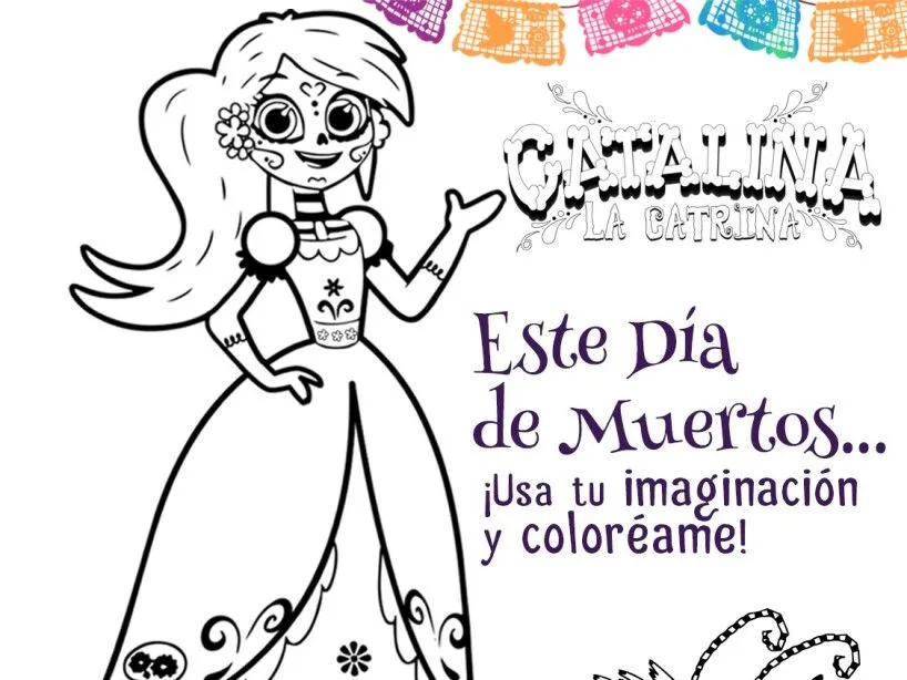 Descarga estos dibujos de Catalina la Catrina y dales vida con tus colores  | Canal 5 | Sitio Oficial | Canal 5