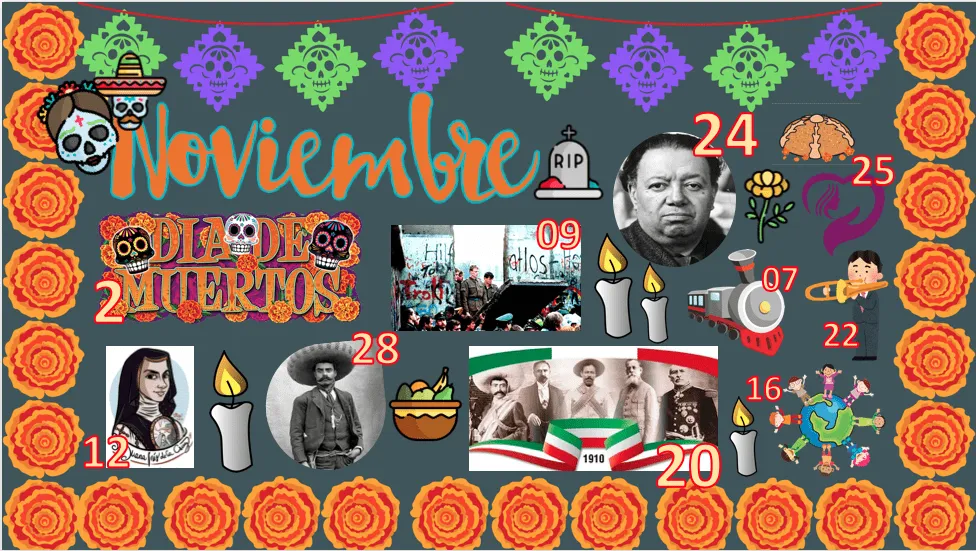 DESCARGA GRATIS: PERIÓDICO MURAL VIRTUAL DEL MES DE NOVIEMBRE