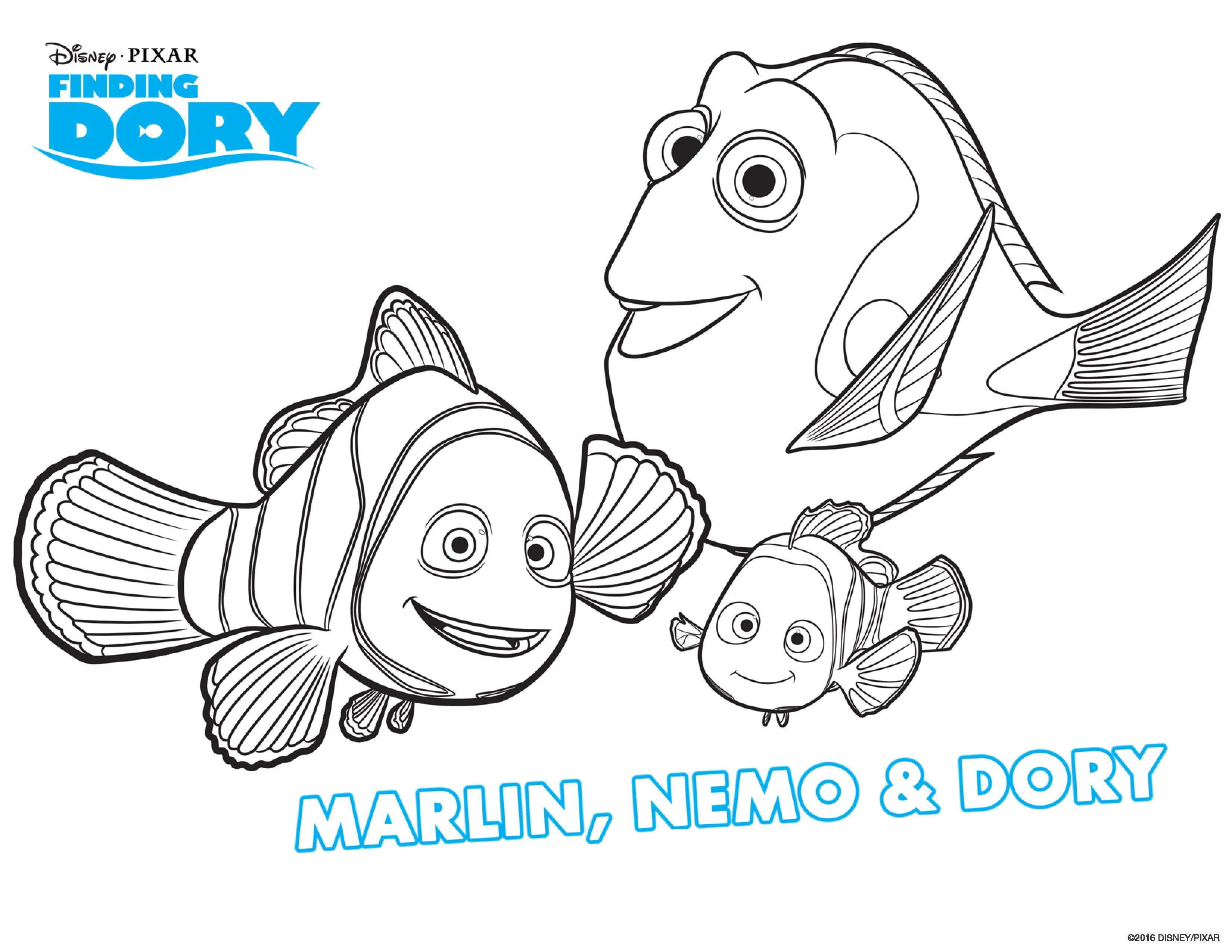 Descarga gratuita del libro para colorear Buscando a Dory - Buscando a Dory  - Just Color Niños : Dibujos para colorear para niños