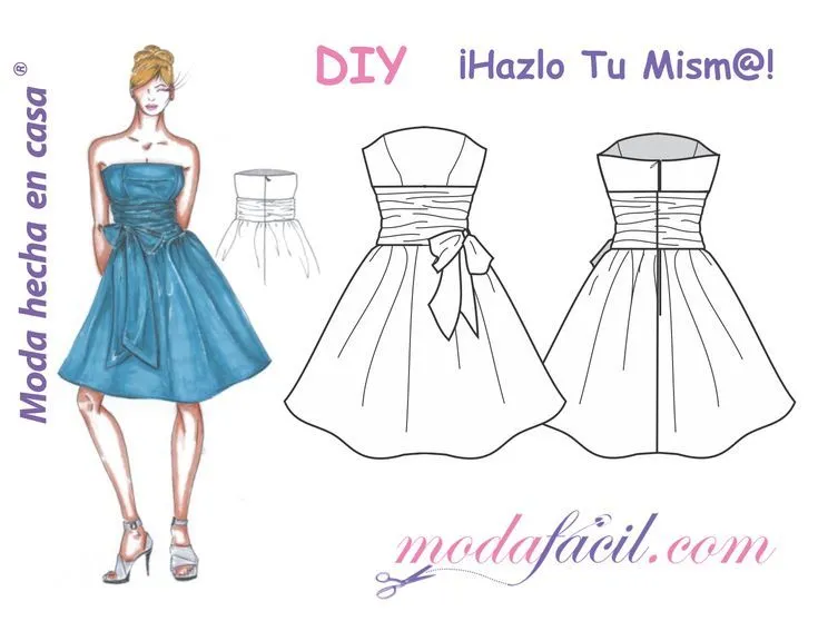 Descarga los patrones gratis de este precioso vestido de Coctel ... Descarga los patrones gratis de este precioso vestido de Coctel ...