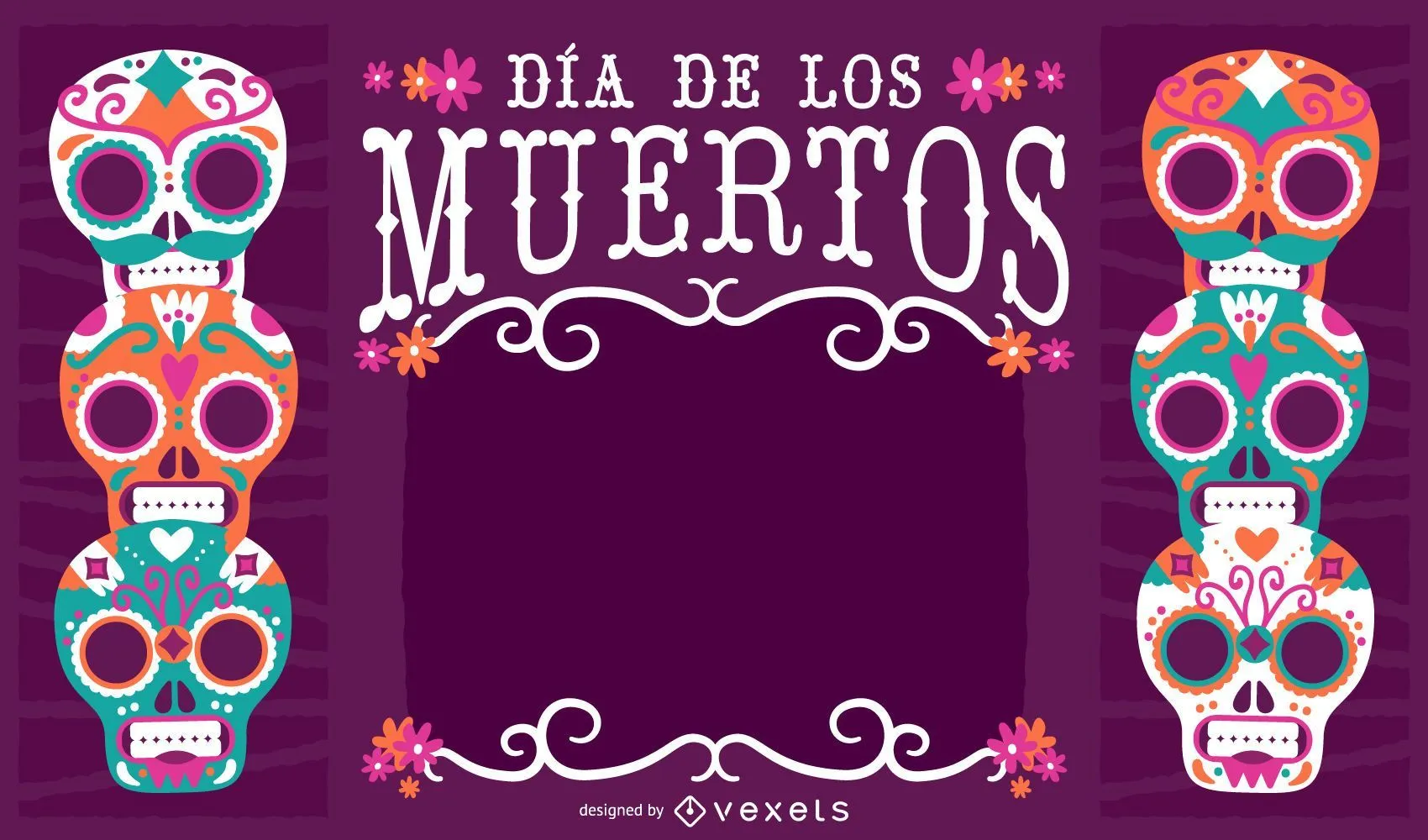 Descarga Vector De Marco De México Dia De Los Muertos Descarga Vector De Marco De México Dia De Los Muertos