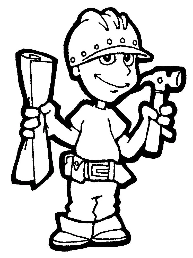 Descargamos dibujos para colorear – profesiones. Descargamos dibujos para colorear – profesiones.