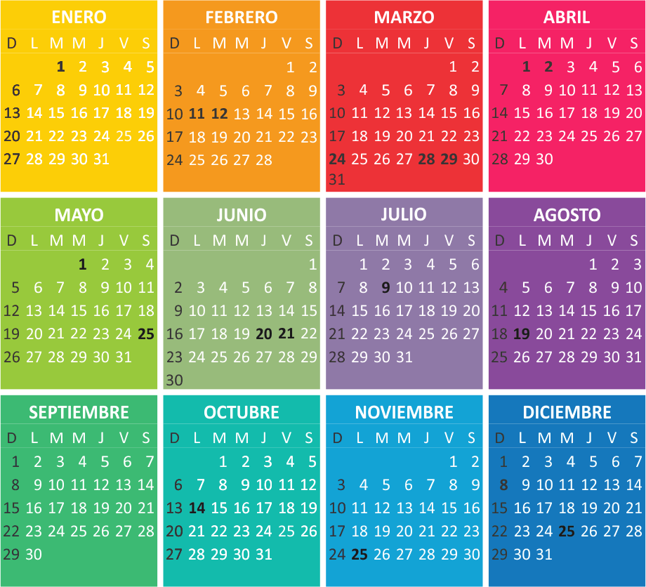 Descargar calendario 2013 para imprimir