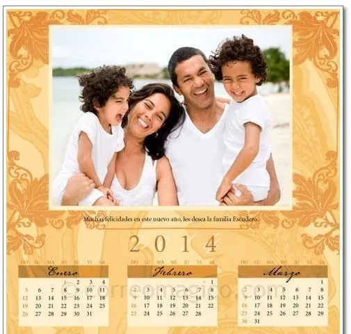 Descargar calendarios personalizados del 2014 para imprimir