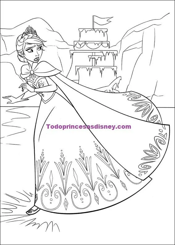 Dibujos para colorear de Princesas Disney | Princesas Disney | Page 4