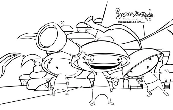 Descargar dibujos para colorear de Boom reds dibujos infantiles ...