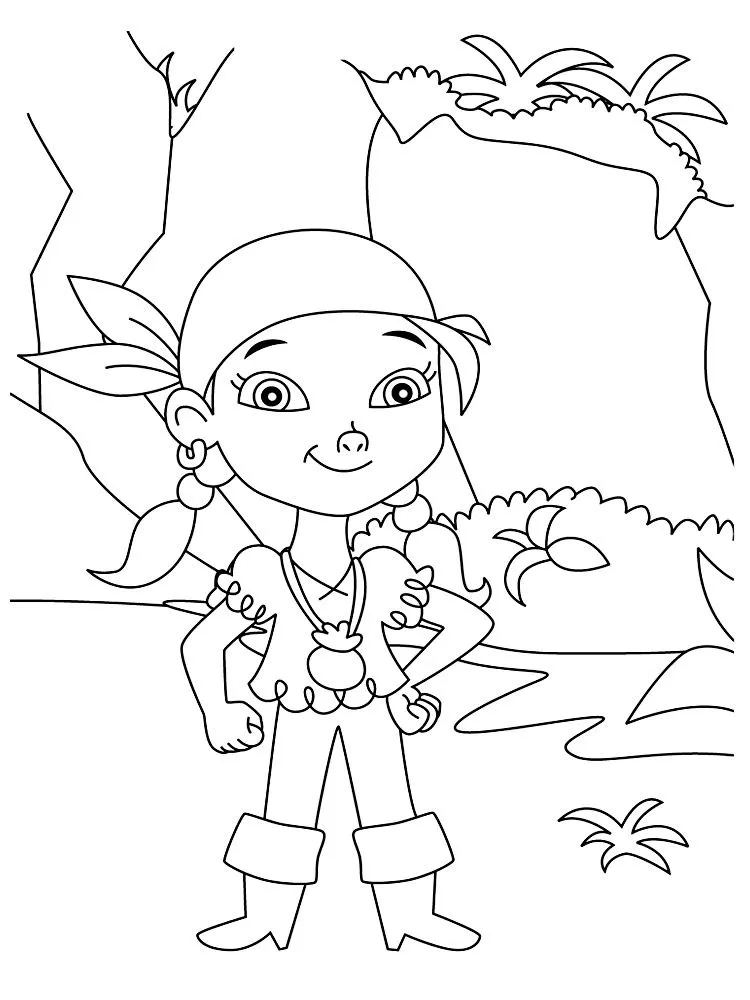 Descargar dibujos para colorear - Jake y los Piratas de Nunca Jamas. Descargar dibujos para colorear - Jake y los Piratas de Nunca Jamas.