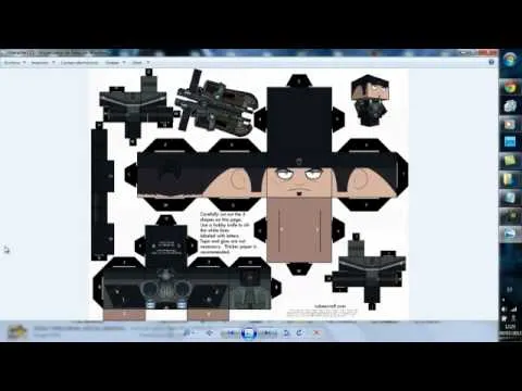 Descargar figuras de papel para armar(cubeecraft) - YouTube