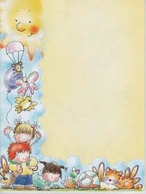 BONITO PAPEL DE CARTA PARA ESCRIBIR DEL SOL, ANIMALITOS Y NIÑOS ... BONITO PAPEL DE CARTA PARA ESCRIBIR DEL SOL, ANIMALITOS Y NIÑOS ...