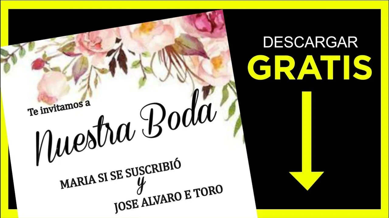 DESCARGAR INVITACION DE BODAS para editar corel draw GRATIS ⚡ - YouTube DESCARGAR INVITACION DE BODAS para editar corel draw GRATIS ⚡ - YouTube