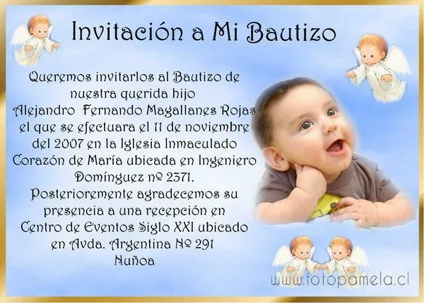 descargar invitaciones de bautizo editables gratis - Buscar con ...