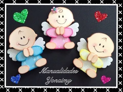 ANGELITOS HECHOS CON FOAMY O GOMA EVA - YouTube ANGELITOS HECHOS CON FOAMY O GOMA EVA - YouTube