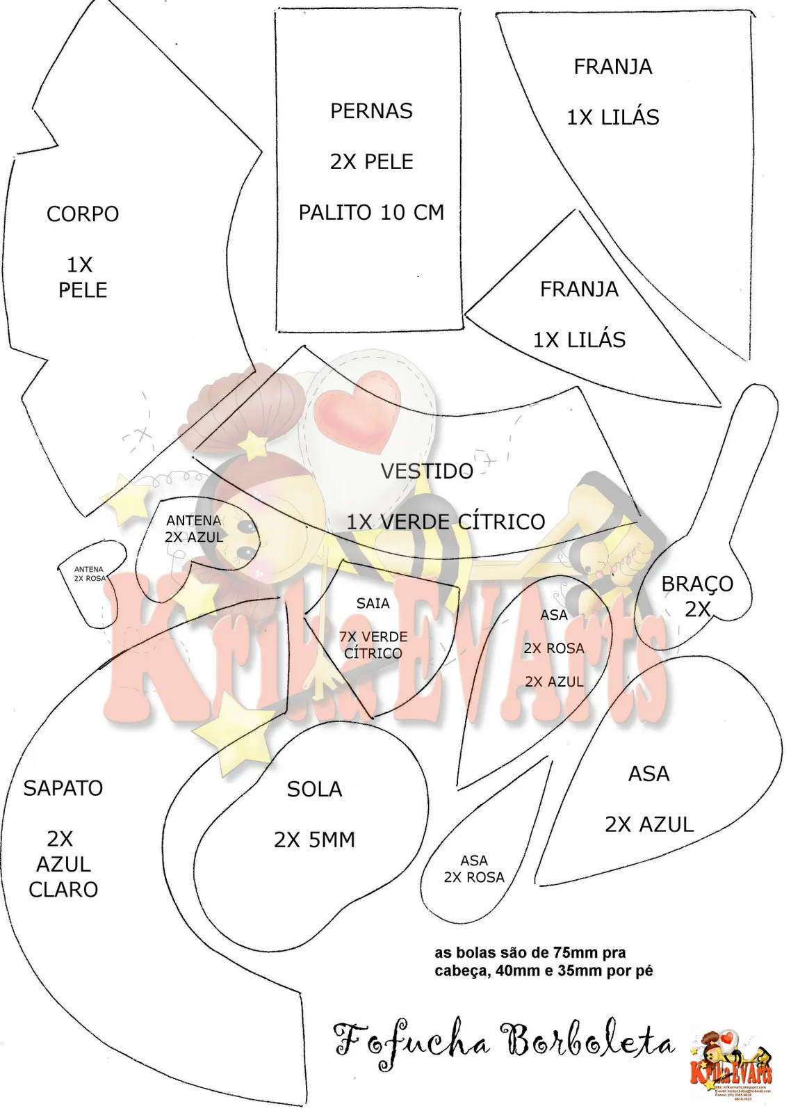 Fofuchas patrones 3D - Imagui