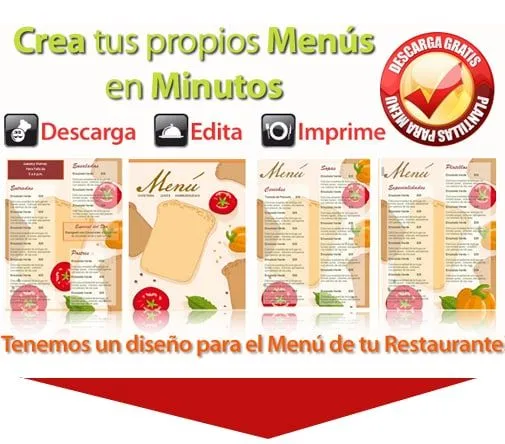 Descargas | Menus de Restaurantes | Diseño y Planeación Cartas ...