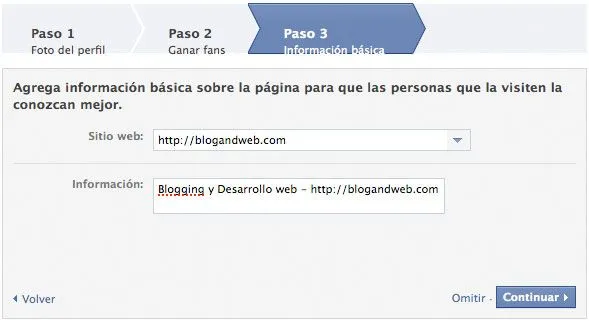 Hacer una página en Facebook para tu blog | Blog and Web