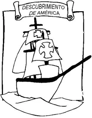 Descubrimiento de América para colorear - Dibujos para Colorear ... Descubrimiento de América para colorear - Dibujos para Colorear ...