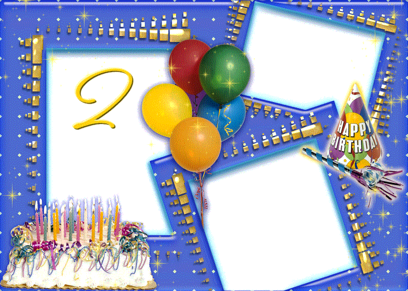 Desear un Feliz Cumpleaños a un niño de 2 años - Gif - Tarjetas ...