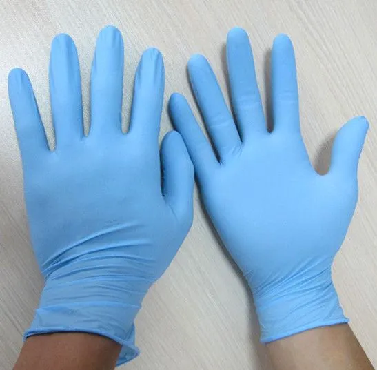 Desechables azules guantes negros, Industrial y examen médico ... Desechables azules guantes negros, Industrial y examen médico ...