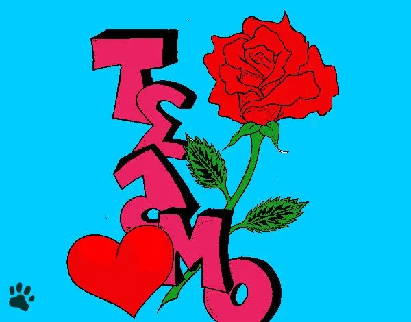 Desenho de Te Amo pintado e colorido por Jessica120 o dia 15 de ... Desenho de Te Amo pintado e colorido por Jessica120 o dia 15 de ...