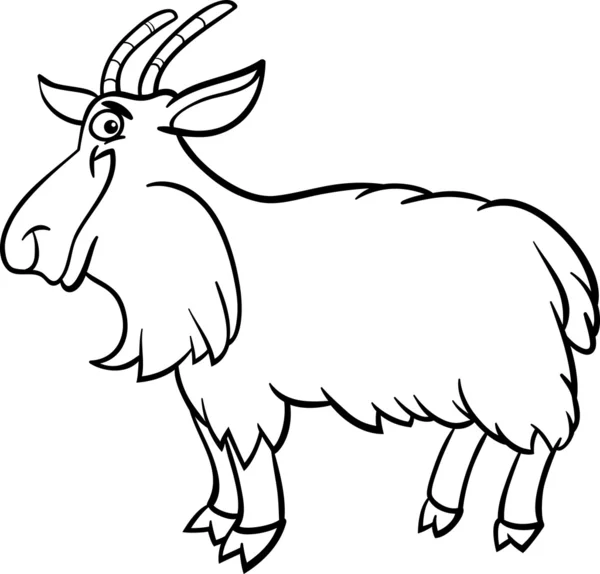desenho de cabra de fazenda para colorir livro — Vetor de Stock ... desenho de cabra de fazenda para colorir livro — Vetor de Stock ...