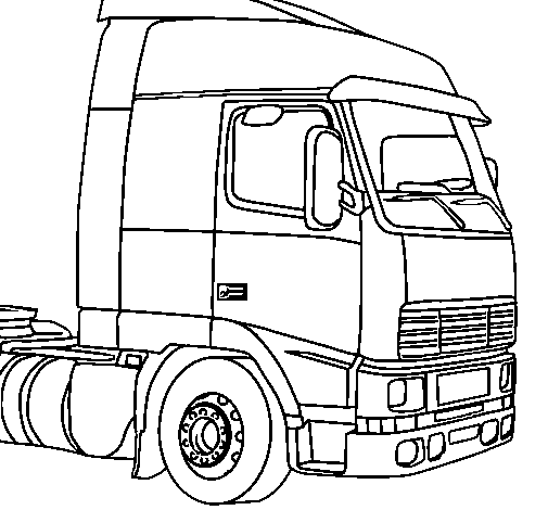 Desenho de Camião pintado e colorido por Usuário não registrado o ... Desenho de Camião pintado e colorido por Usuário não registrado o ...