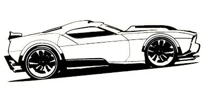 Desenho de carro hot wheels para pintar em seu PC ou imprimir e pintar ...