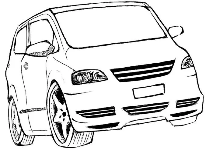 COLORIR DESENHOS: Desenho de carro para pintar. Figuras ...