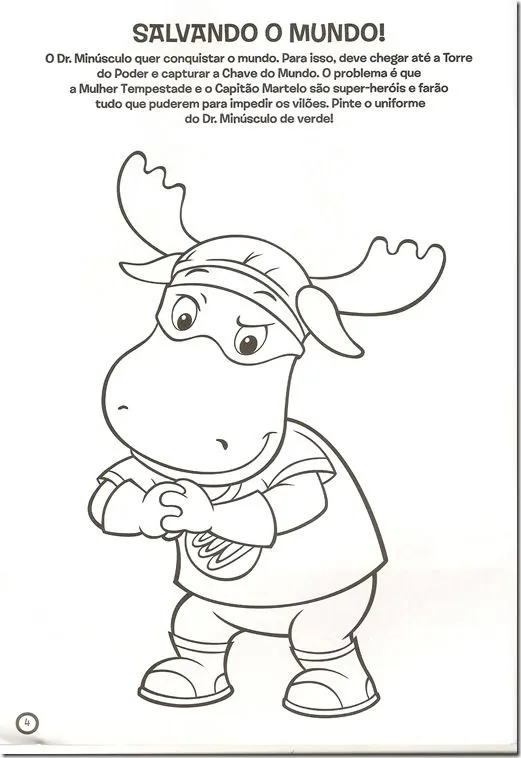 Desenho para colorir - Backyardigans | Atividades pra colorir