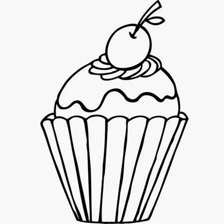 Desenho De Cupcake no Pinterest | Pintura Cupcake, Ilustração De ...