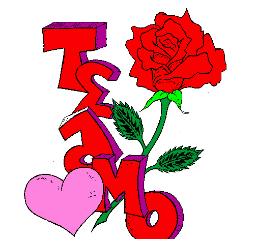 Desenho de Eu te amo II pintado e colorido por Usuário não ... Desenho de Eu te amo II pintado e colorido por Usuário não ...
