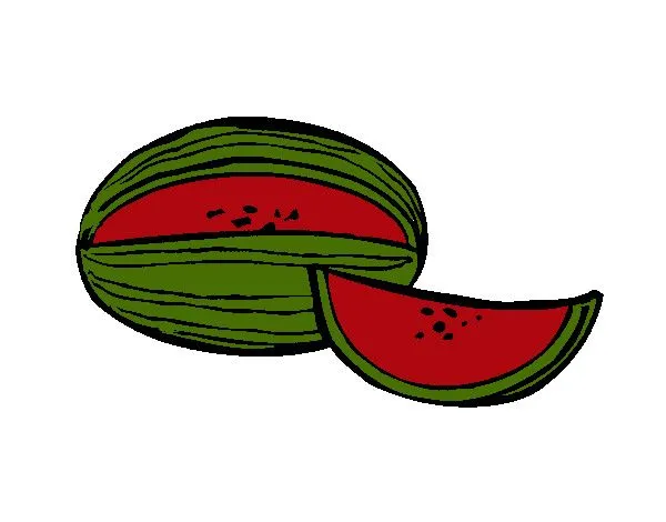 Desenho de Melão pintado e colorido por Prudecio o dia 21 de Março ... Desenho de Melão pintado e colorido por Prudecio o dia 21 de Março ...
