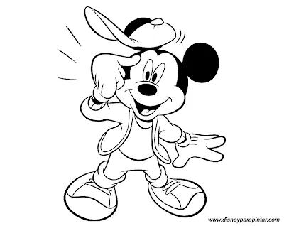 Desenho Mickey para Colorir Desenho Mickey para Colorir