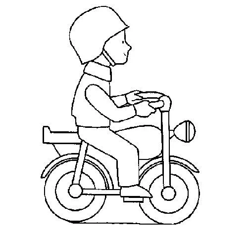 Desenho de Moto para Colorir - Colorir.com