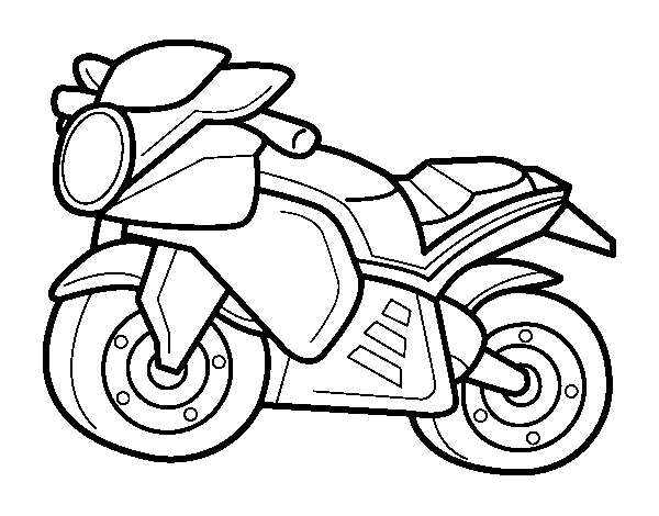 Desenho de Moto esportiva para Colorir - Colorir.com Desenho de Moto esportiva para Colorir - Colorir.com