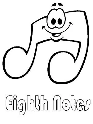 Desenho de nota musical, desenhos de instrumentos musicais para ... Desenho de nota musical, desenhos de instrumentos musicais para ...