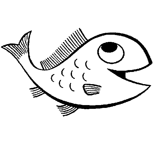 Desenho de Peixe 1 para Colorir - Colorir.com Desenho de Peixe 1 para Colorir - Colorir.com