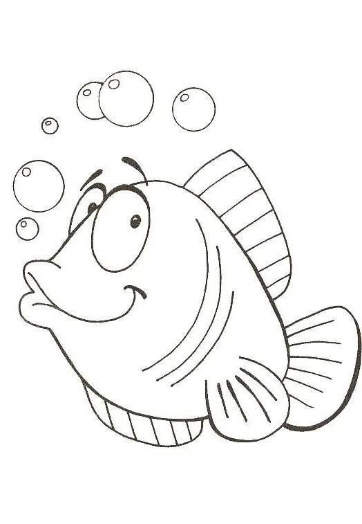 Peixe Divertido – Desenhos para Colorir