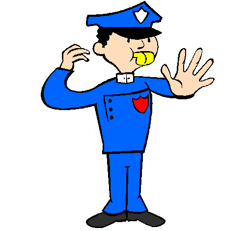 Desenho de Polícia de trânsito pintado e colorido por Usuário não ...
