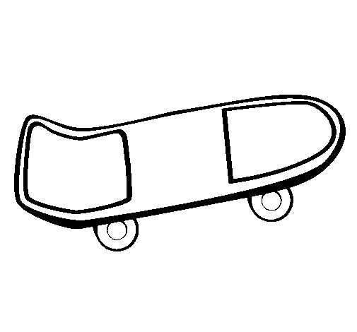 Desenho de Skate para Colorir - Colorir.com Desenho de Skate para Colorir - Colorir.com