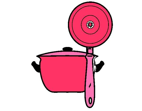 Desenho de Utensílios de cozinha pintado e colorido por Thiffany o ...