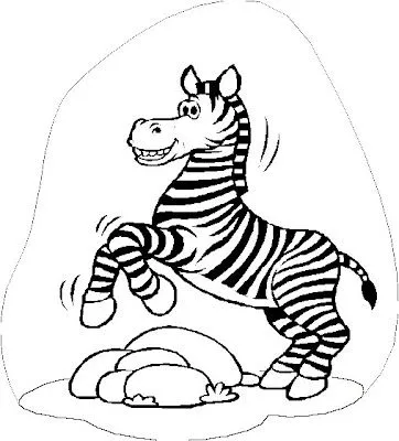 Desenho de Zebra para imprimir, conheça o nome de animais pintando ...