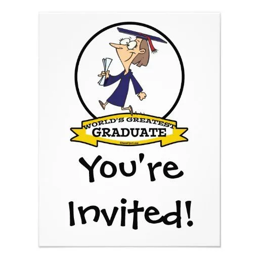 OS GRANDES DESENHOS ANIMADOS FÊMEAS GRADUADOS DOS CONVITES ...