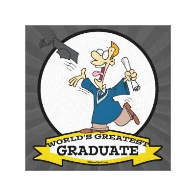 OS GRANDES DESENHOS ANIMADOS MASCULINOS GRADUADOS IMPRESSÃO DE ...