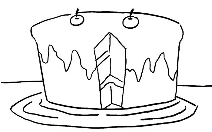 Desenhos de bolos para colorir - Desenhos Para Colorir