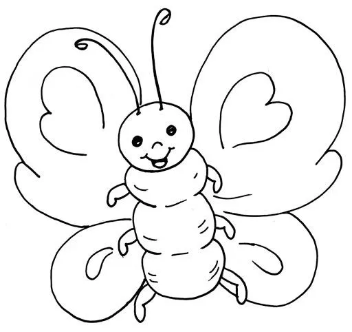 Desenho de borboleta colorida - Imagui