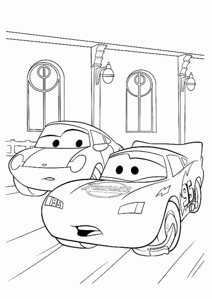 Dibujos para imprimir y colorear: Coches para colorear